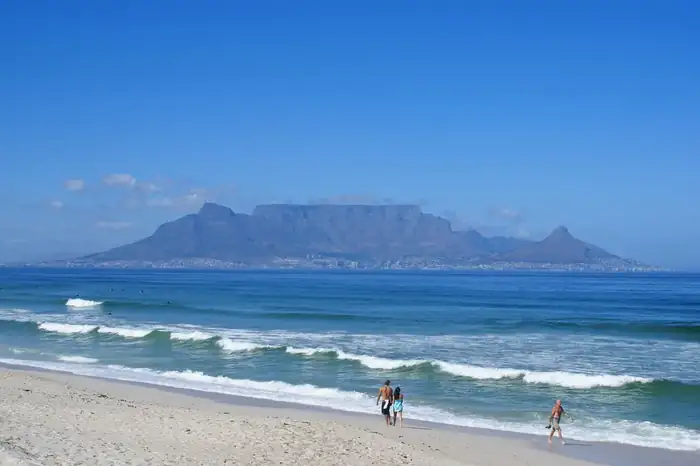 Table Mountain rising above Cape Town